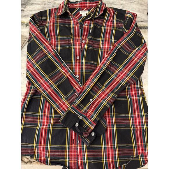 J. Crew Tops - J. Crew Tartan Plaid Button-Down Shirt Sz Small EUC